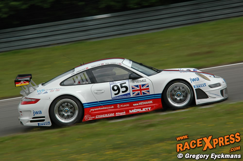 De JWA Porsche RSR op de Nürburgring in 2007